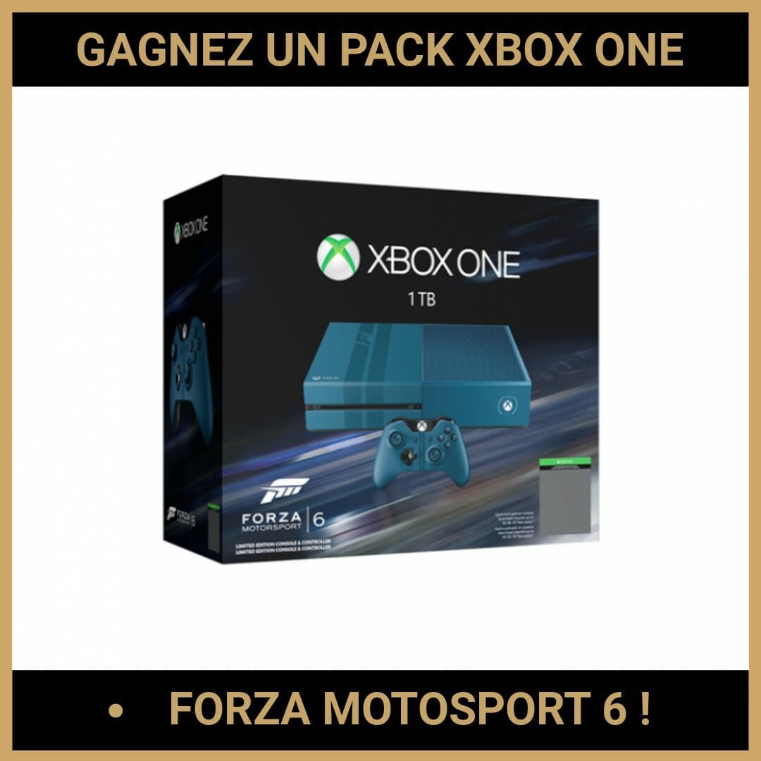 CONCOURS : GAGNEZ UN PACK XBOX ONE + FORZA MOTOSPORT 6 !