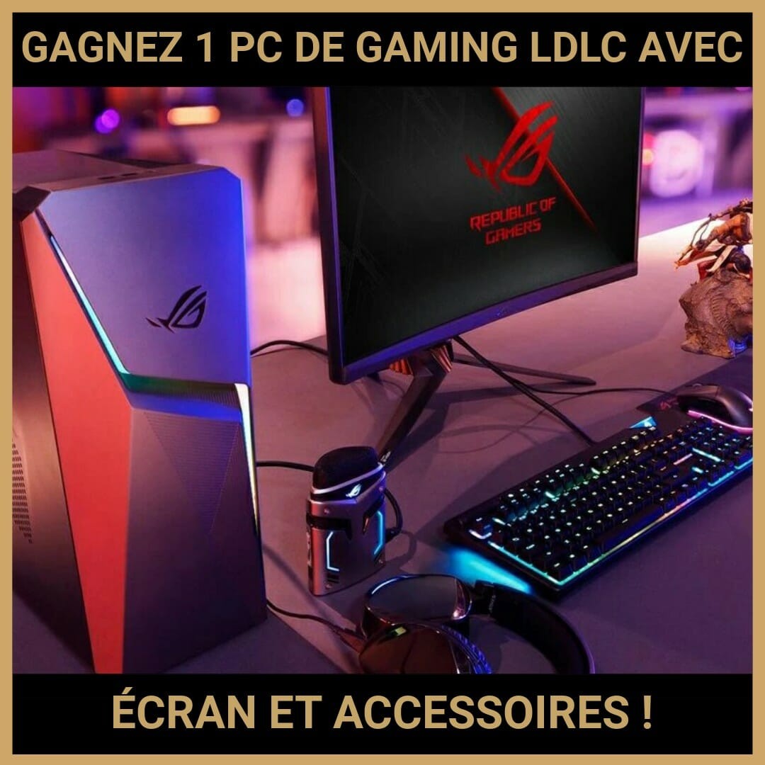 CONCOURS : GAGNEZ 1 PC DE GAMING LDLC AVEC ÉCRAN ET ACCESSOIRES !