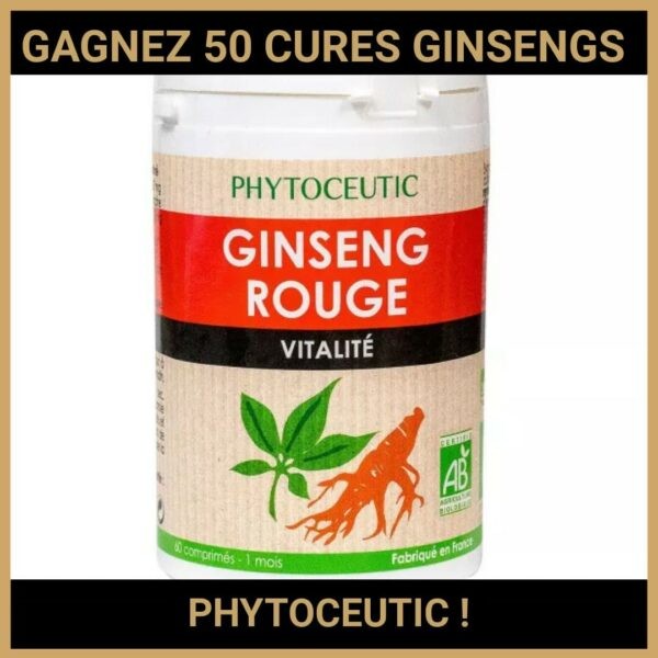 CONCOURS : GAGNEZ 50 CURES GINSENGS PHYTOCEUTIC !