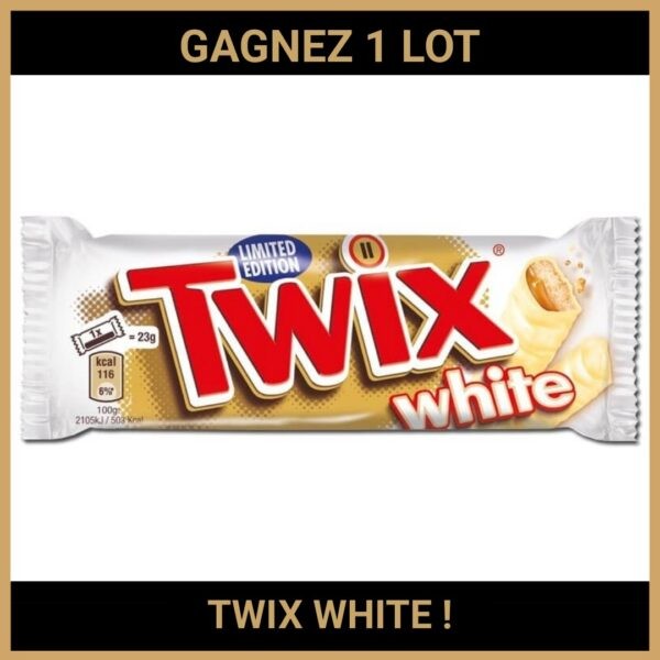 CONCOURS: GAGNEZ 1 LOT TWIX WHITE