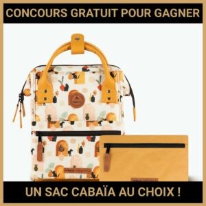JEU CONCOURS GRATUIT POUR GAGNER UN SAC CABAÏA AU CHOIX !
