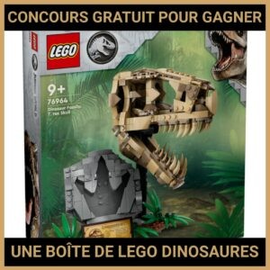 JEU CONCOURS GRATUIT POUR GAGNER UNE BOÎTE DE LEGO DINOSAURES !